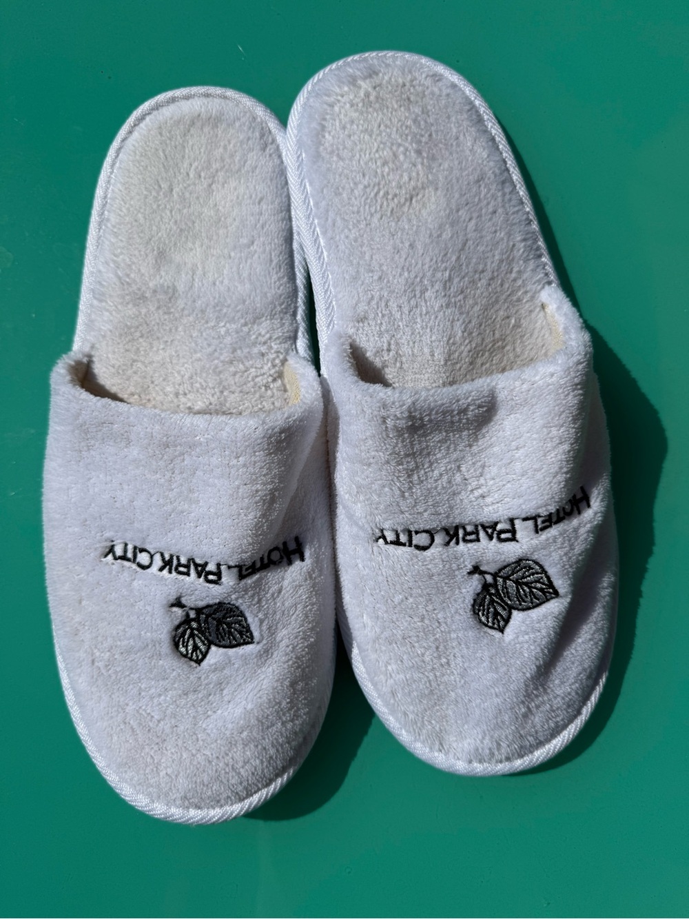 White Plush Slip-On Loafers